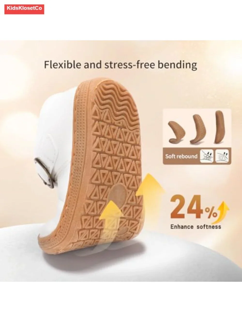 Toddler Wide Toe Box Mary Jane Flats Barefoot Zero-Drop Sole Hook & Loop